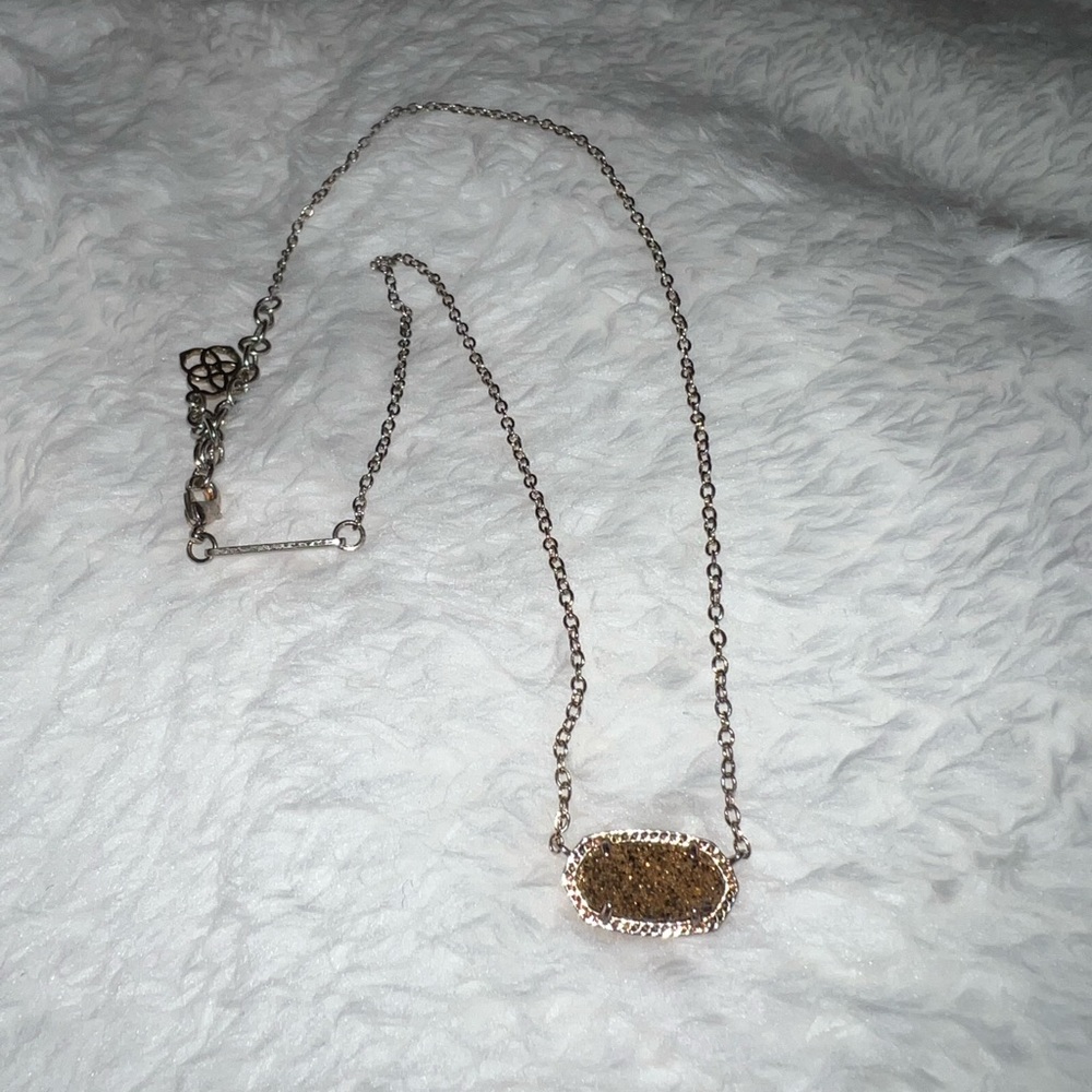 Kendra Scott rose gold necklace